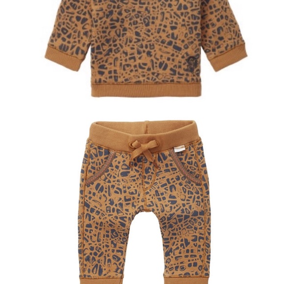 NEw 9-12M Noppies Baby Cheetah Set - Picture 2 of 3